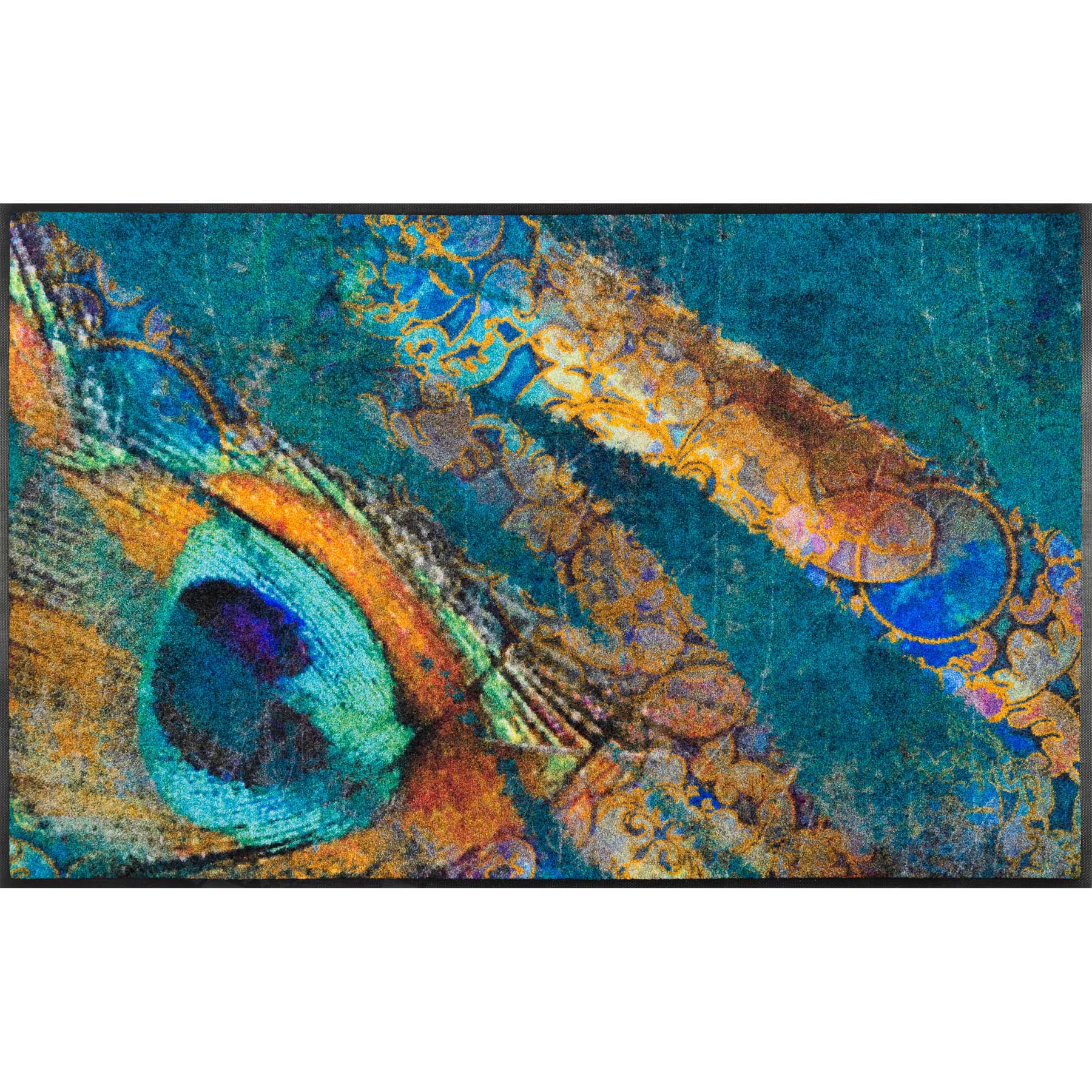 Fußmatte 75x120 Exotic Pavo blau