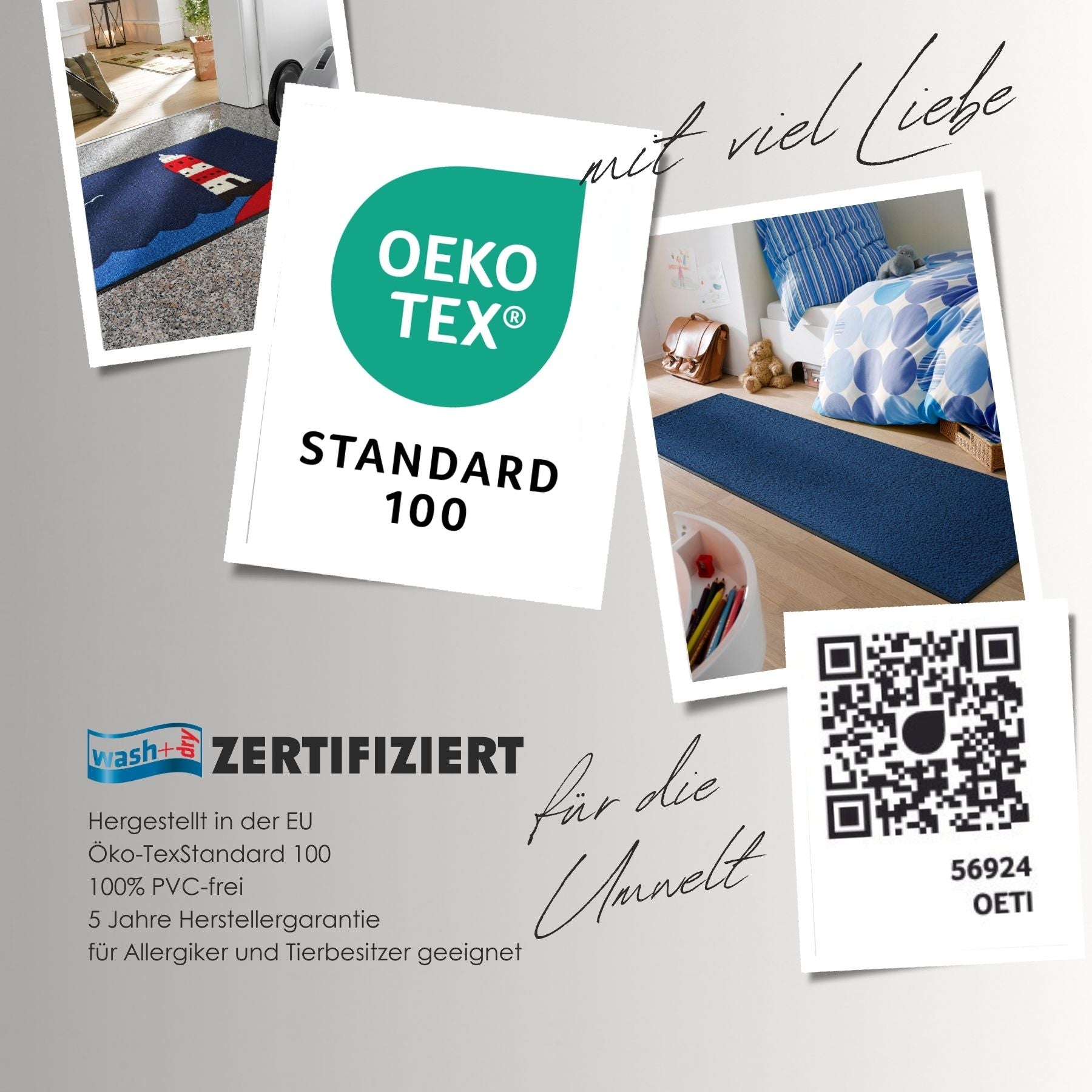 Teppichläufer 60x180 Exotic Pavo blau