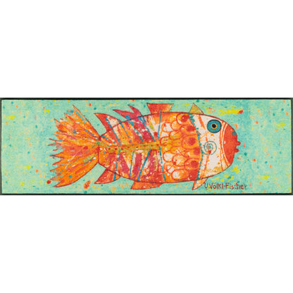 Teppichläufer 60x180 Funky Fish orange