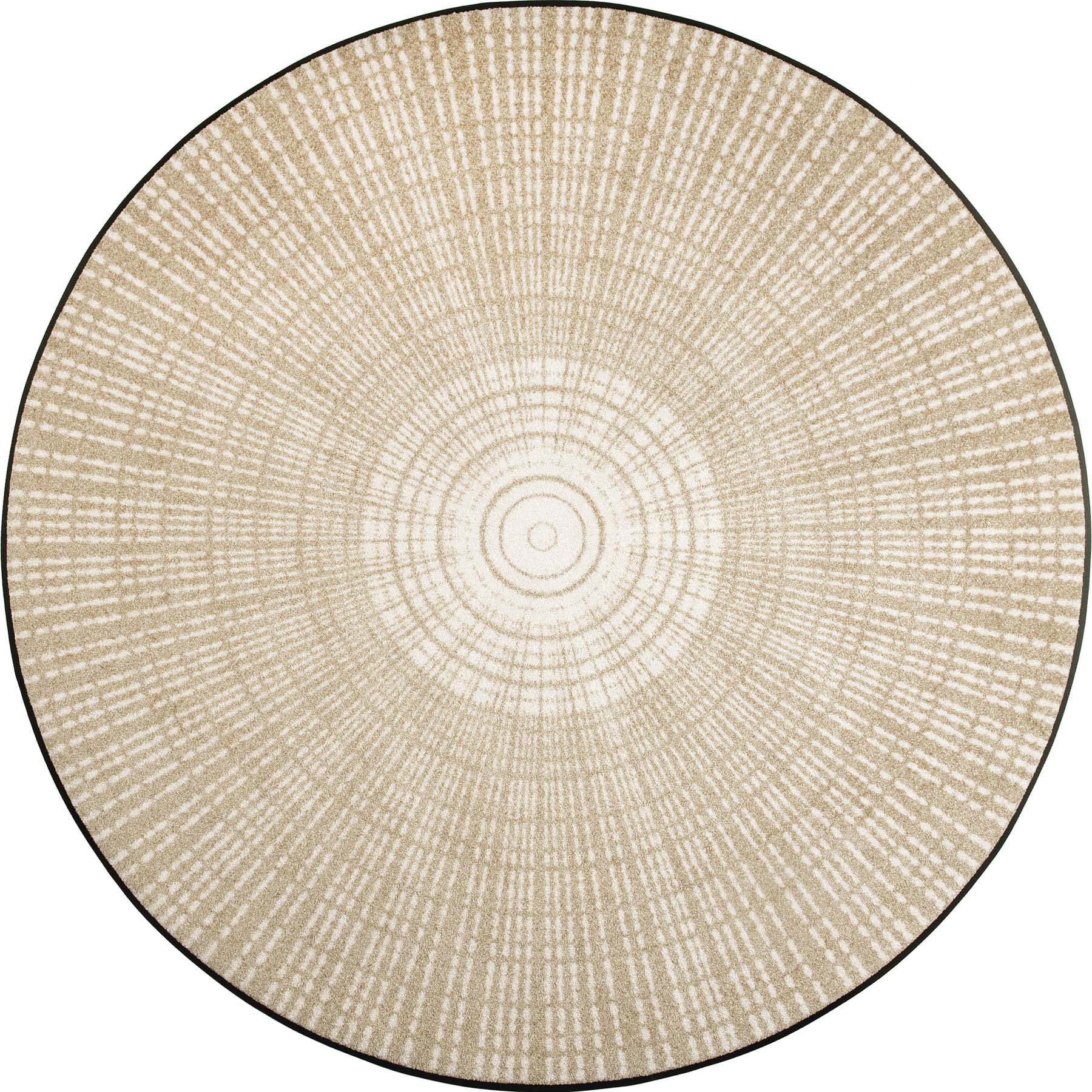 Wohnmatte 145x145 Cascara beige beige rund
