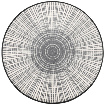Fußmatte 85x85 Cascara grey grau rund