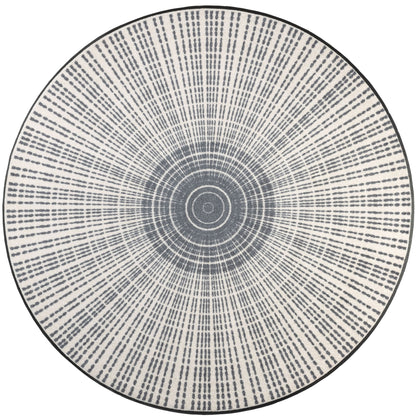 Wohnmatte 145x145 Cascara grey anthrazit rund