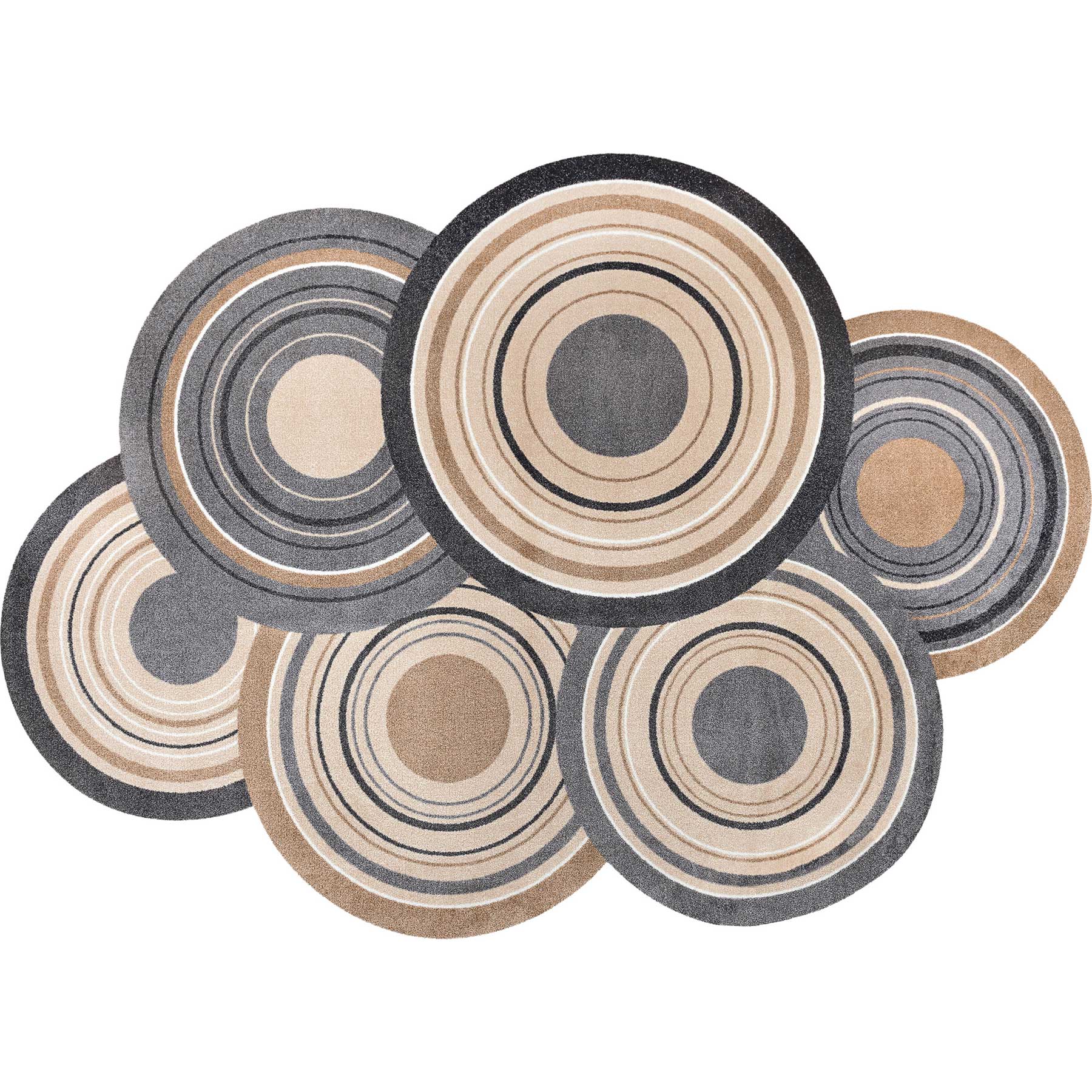 Wohnteppich 140x200 Cosmic Colours nature grau