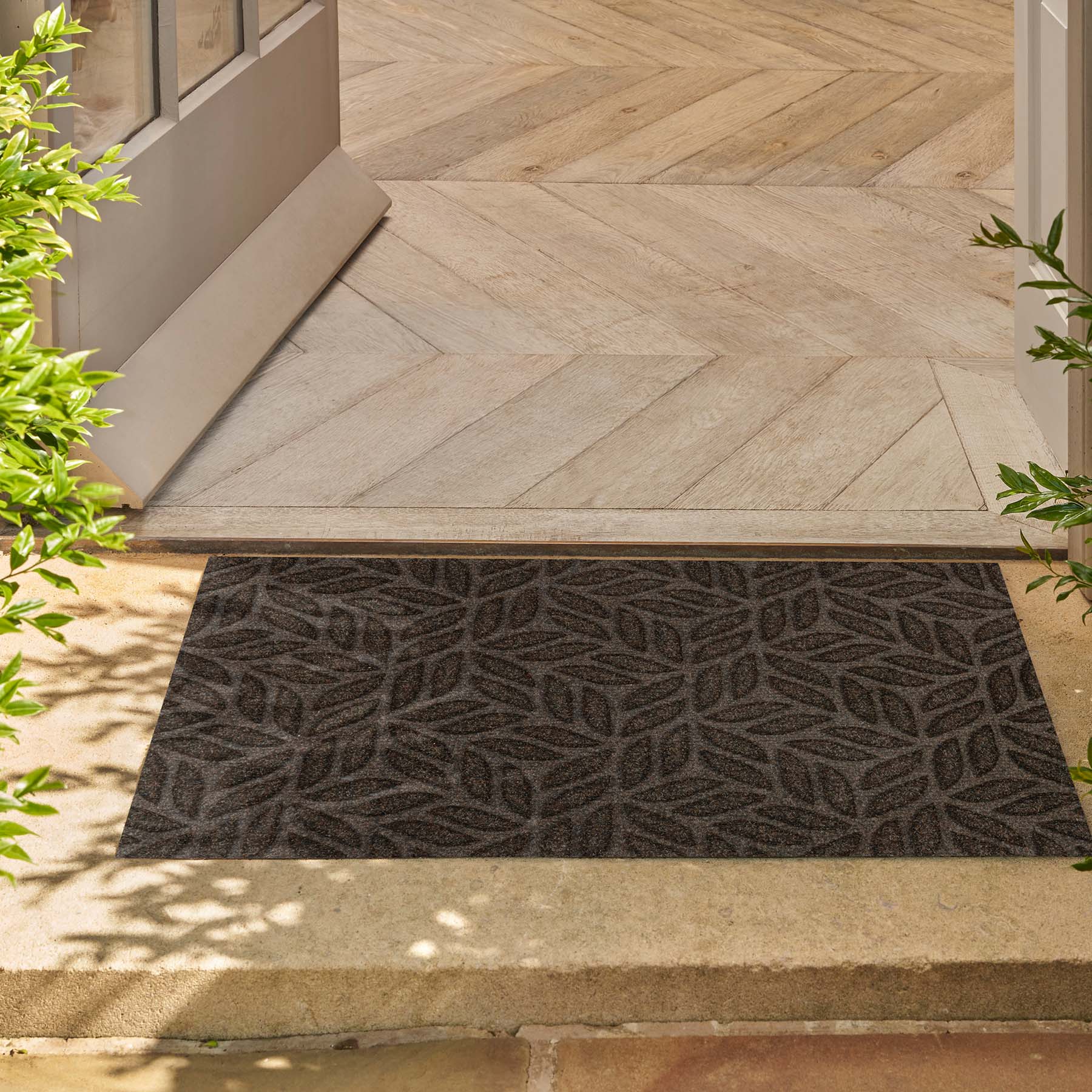 Fußmatte 45x75 Dune Leaves Dark Braun