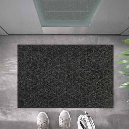Fußmatte 60x90 Dune Leaves Dark Grey anthrazit