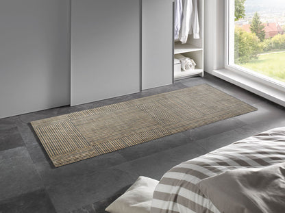 Teppichläufer 80x200 Canvas braun