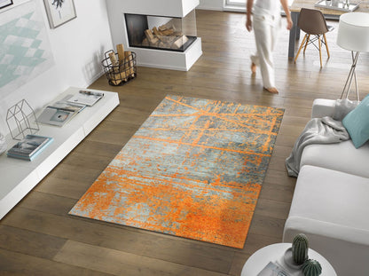 Wohnteppich 140x200 Rustic orange
