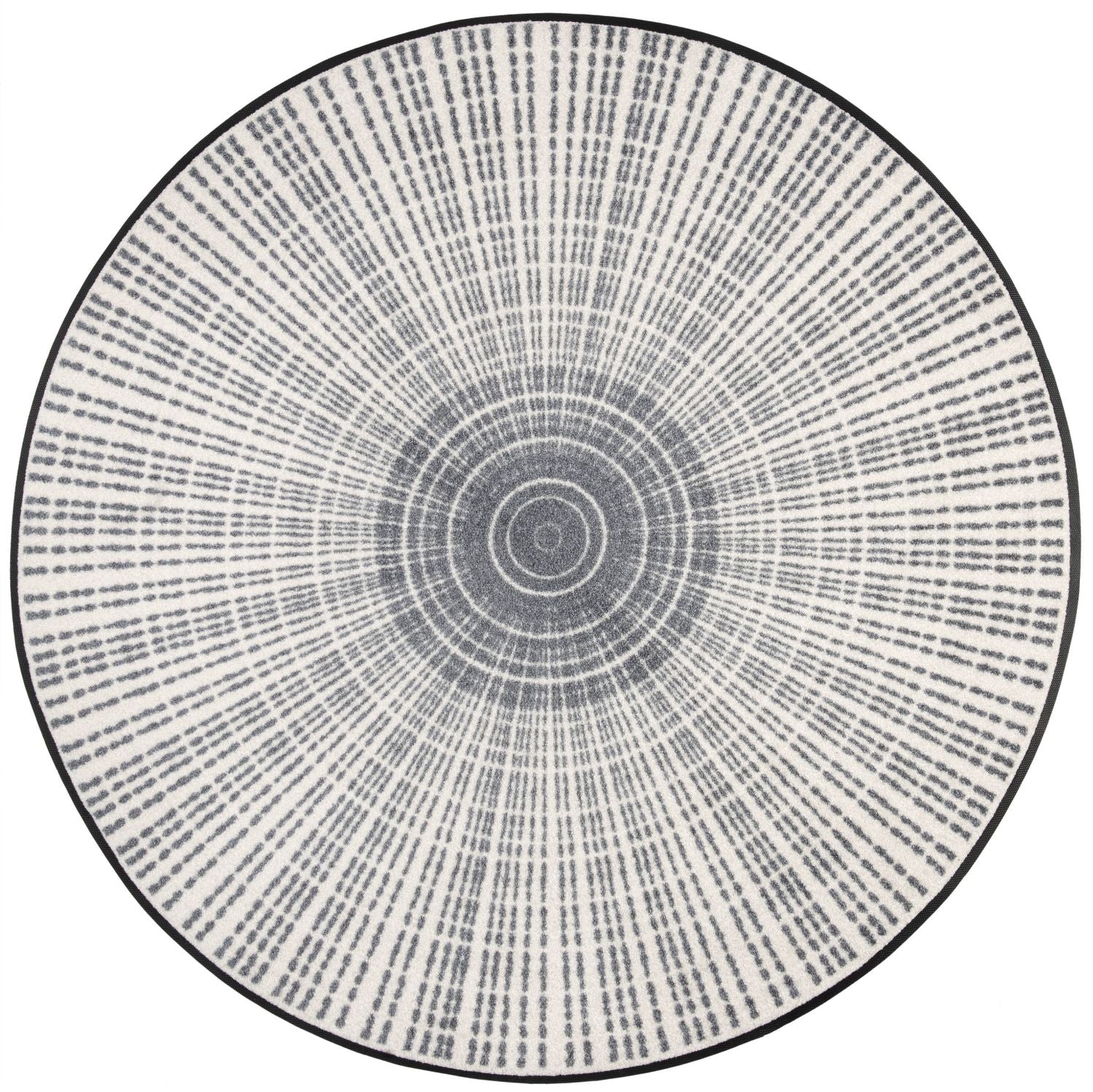 Matte rund 115x115 Cascara grey anthrazit