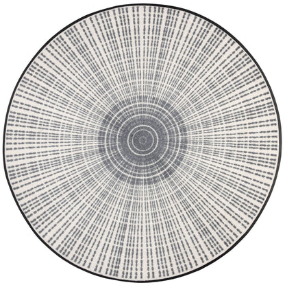 Matte rund 115x115 Cascara grey anthrazit