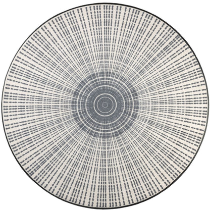 Wohnmatte 145x145 Cascara grey anthrazit rund