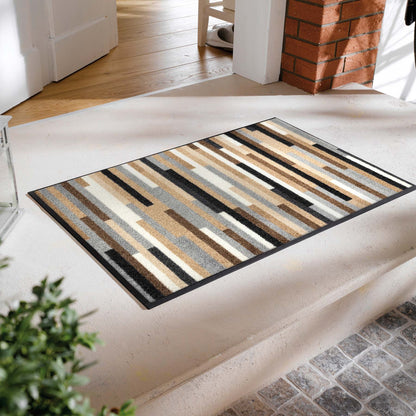 Fußmatte 50x75 Mikado Stripes nature beige