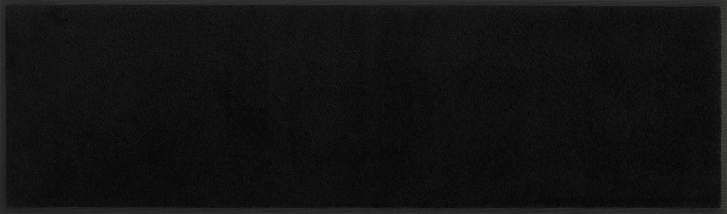 Fußmatte uni schwarz raven black Schuhparkplatz wash dry