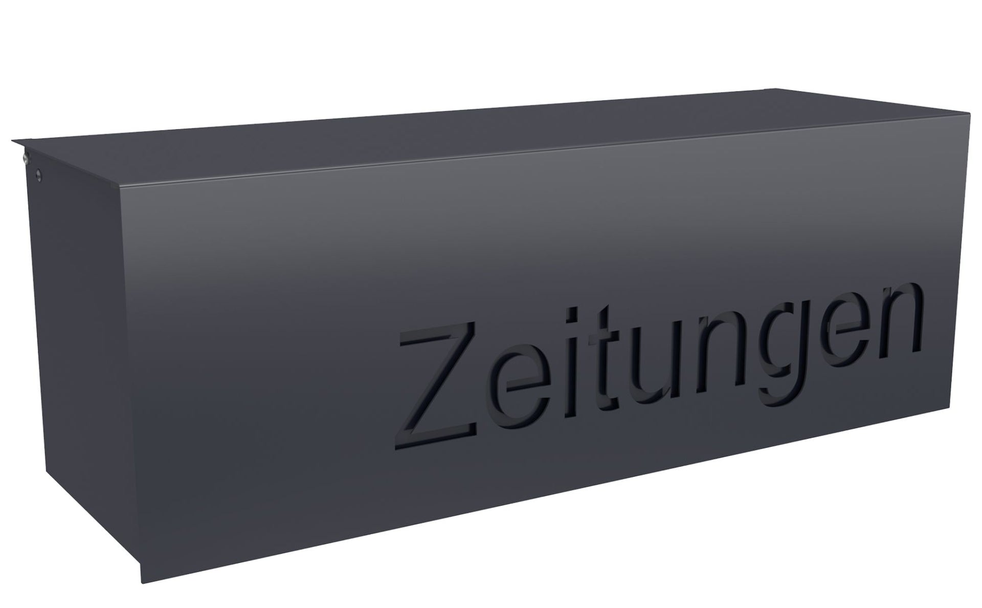 Zeitungsrolle mit Deckel geschlossen wetterfest