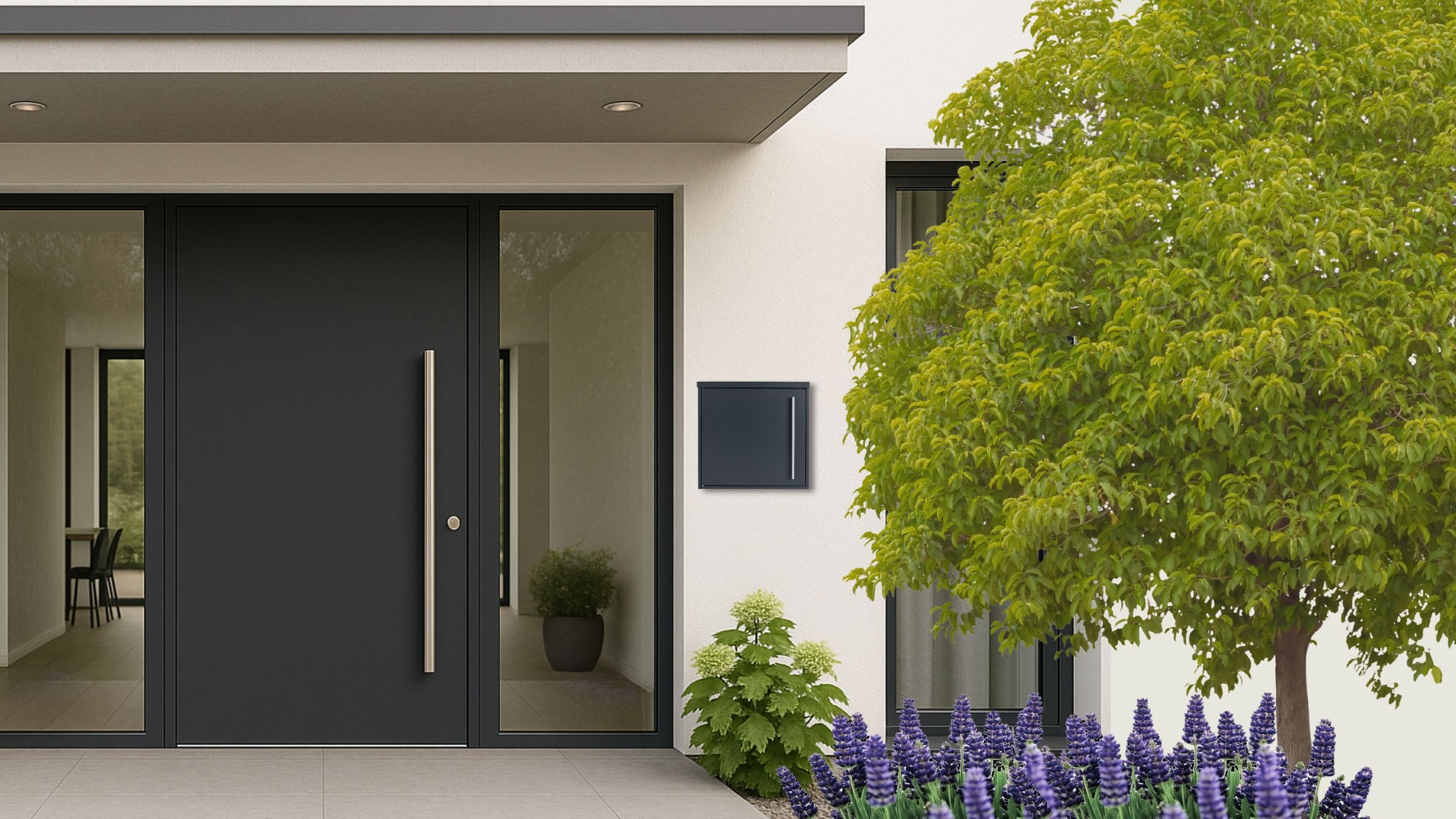 Wandbriefkasten ohne Zeitungsfach