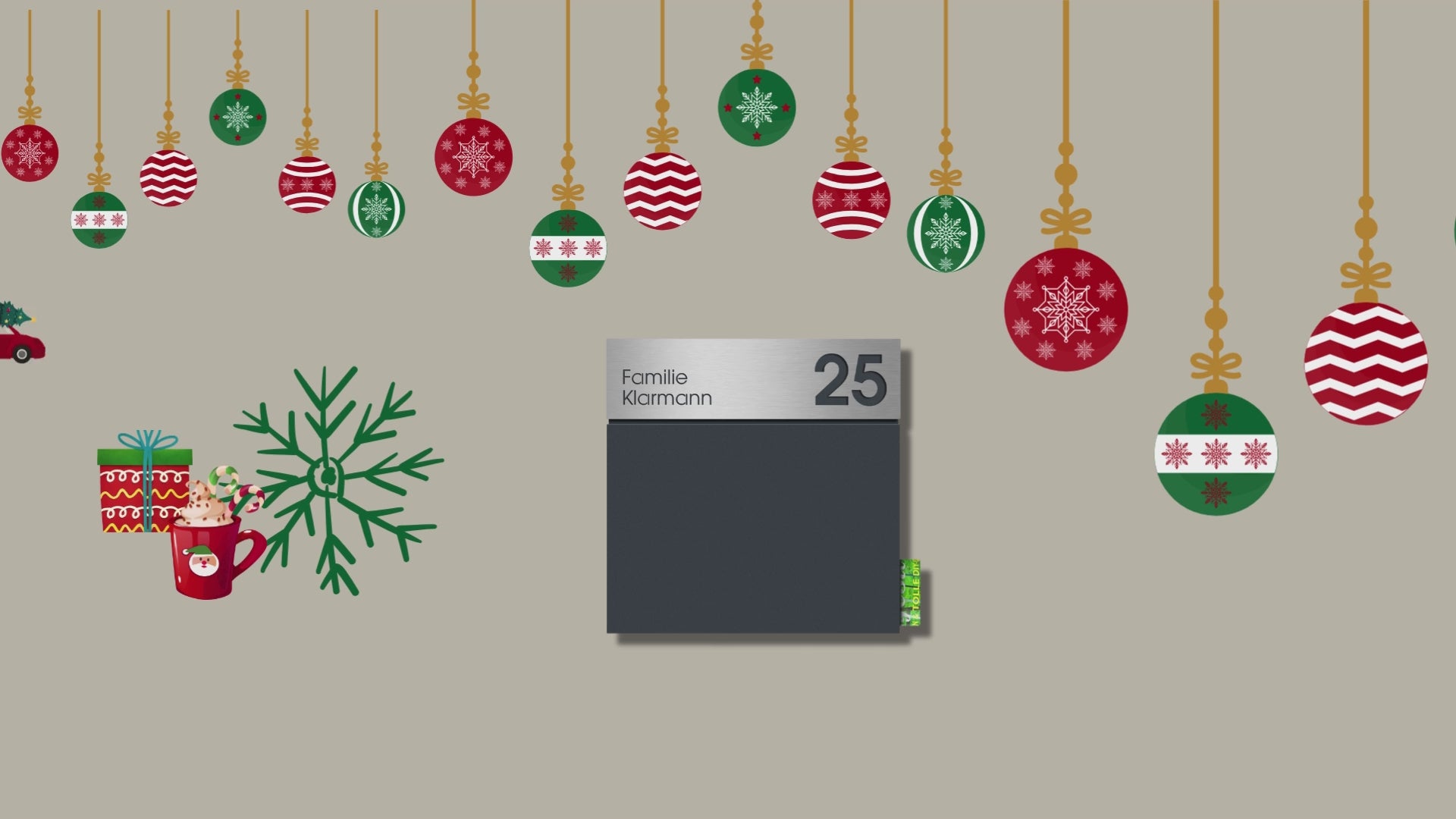 Video laden: Briefkasten als Weihnachtsgeschenk