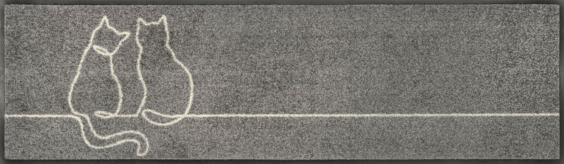 Läufer 35x120 Lovetails grau