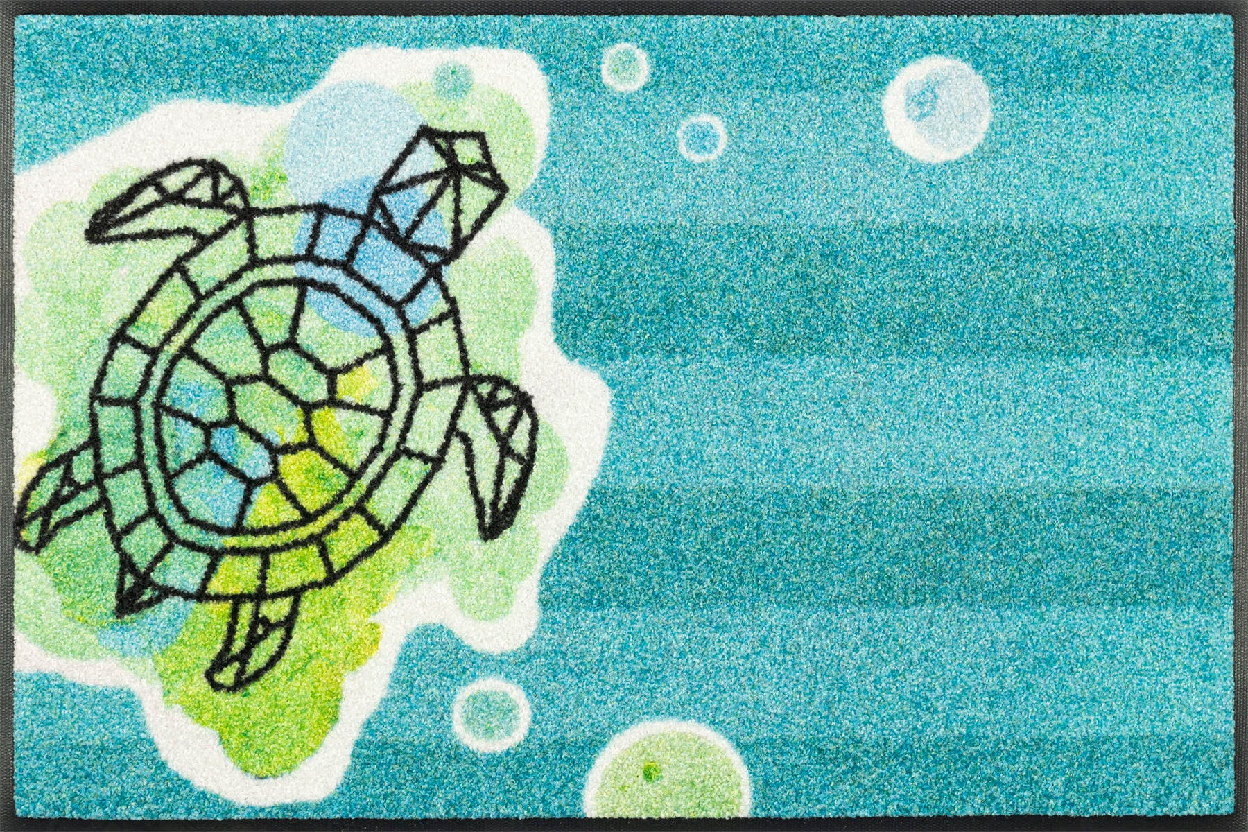 Fußmatte 50x75 Turtle Splash blau