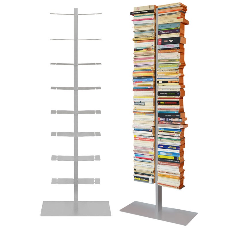 Radius Booksbaum Regal silber mit Stand gross